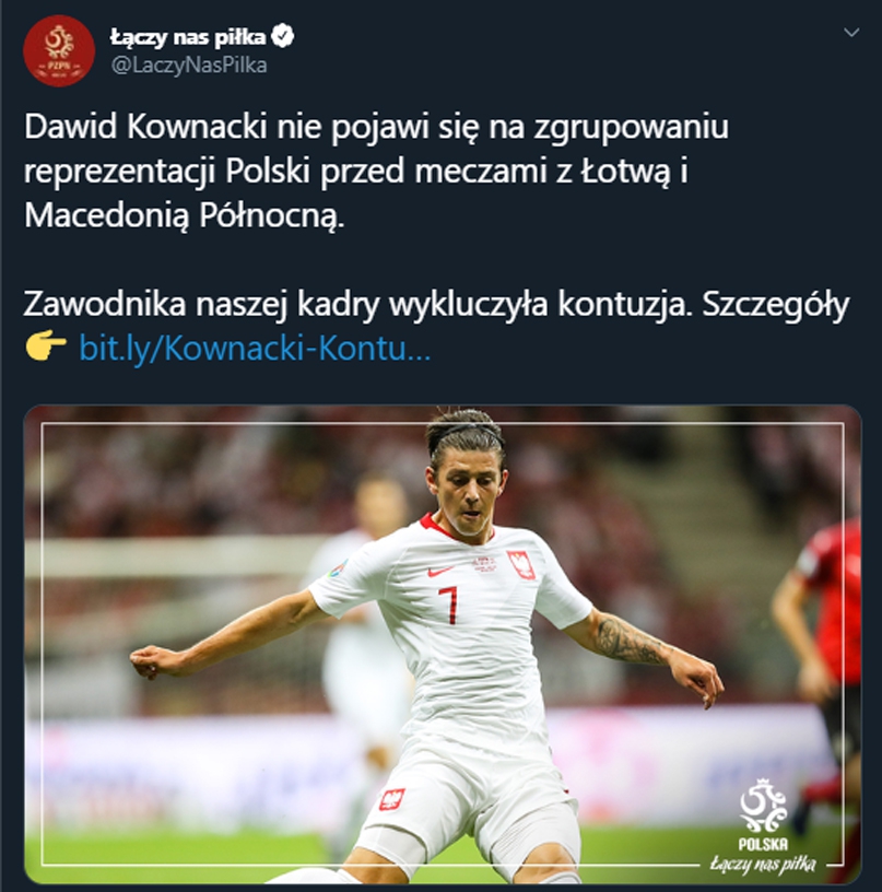 Kadrowicz Brzęczka kontuzjowany! Nie pojedzie na zgrupowanie...